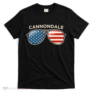 Cannondale Ct Vintage Us Flag Sunglasses T-Shirt