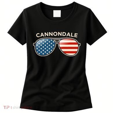 Cannondale Ct Vintage Us Flag Sunglasses Women's T-Shirt