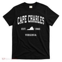 Cape Charles Virginia Va Vintage Athletic Sports T-Shirt thumb 0