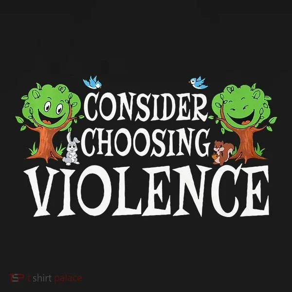 Consider Choosing Violence Funny Premium Bucket Hat