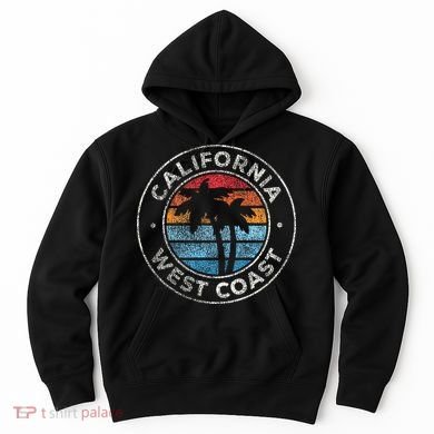 California CA Vintage Graphic Retro 70s Hoodie