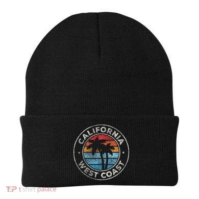California CA Vintage Graphic Retro 70s Beanie