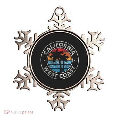 California CA Vintage Graphic Retro 70s Ornament