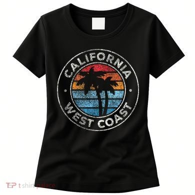 California CA Vintage Graphic Retro 70s Women's T-Shirt