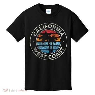 California CA Vintage Graphic Retro 70s Kids T-Shirt