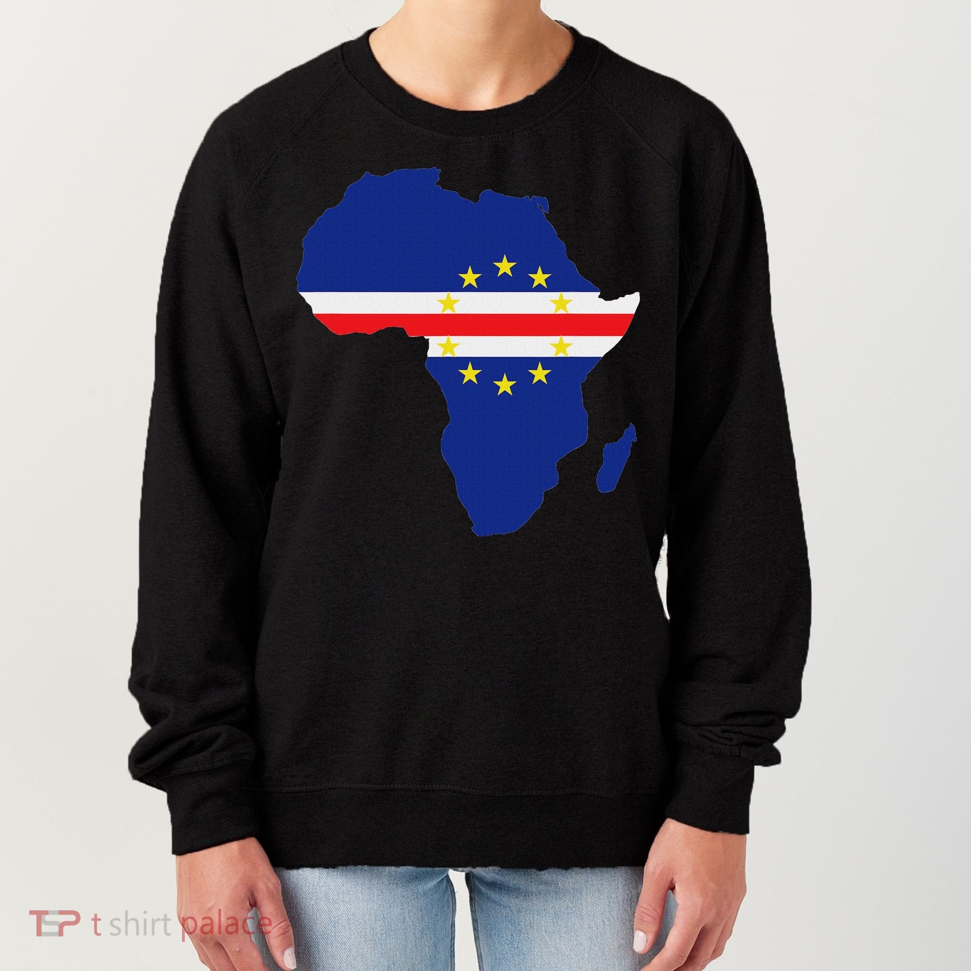 Cape Cabo Verde Verdean Flag Pride Africa Map Women's Sweatshirt