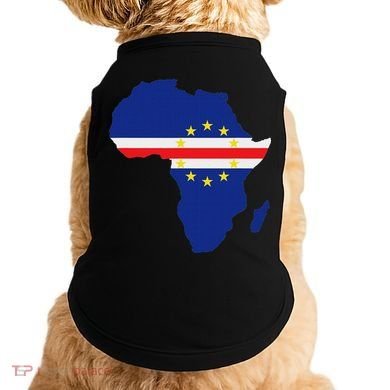 Cape Cabo Verde Verdean Flag Pride Africa Map Doggie Tank