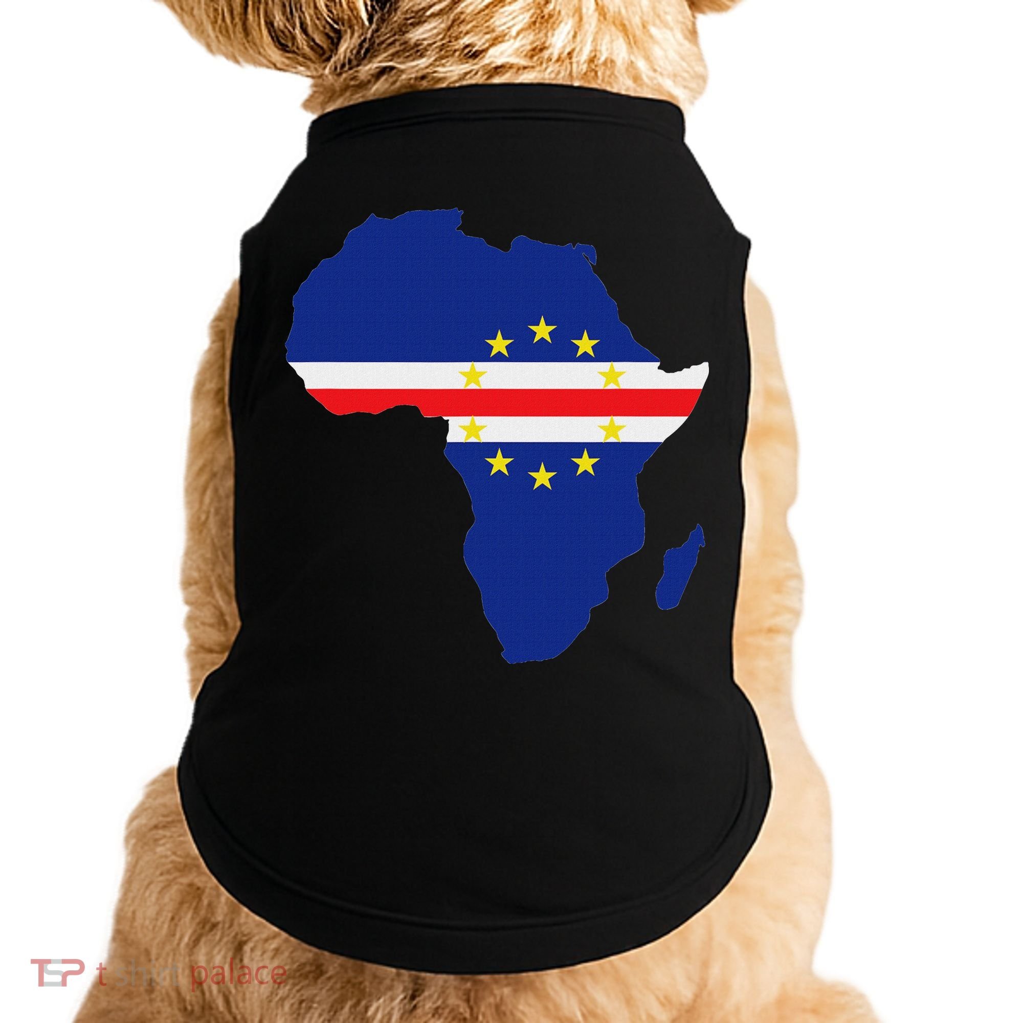 Cape Cabo Verde Verdean Flag Pride Africa Map Doggie Tank