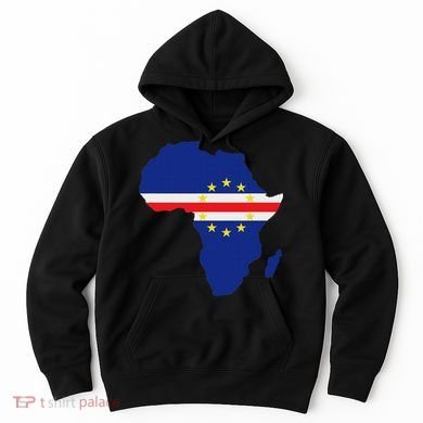 Cape Cabo Verde Verdean Flag Pride Africa Map Hoodie