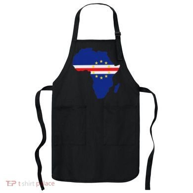 Cape Cabo Verde Verdean Flag Pride Africa Map Apron