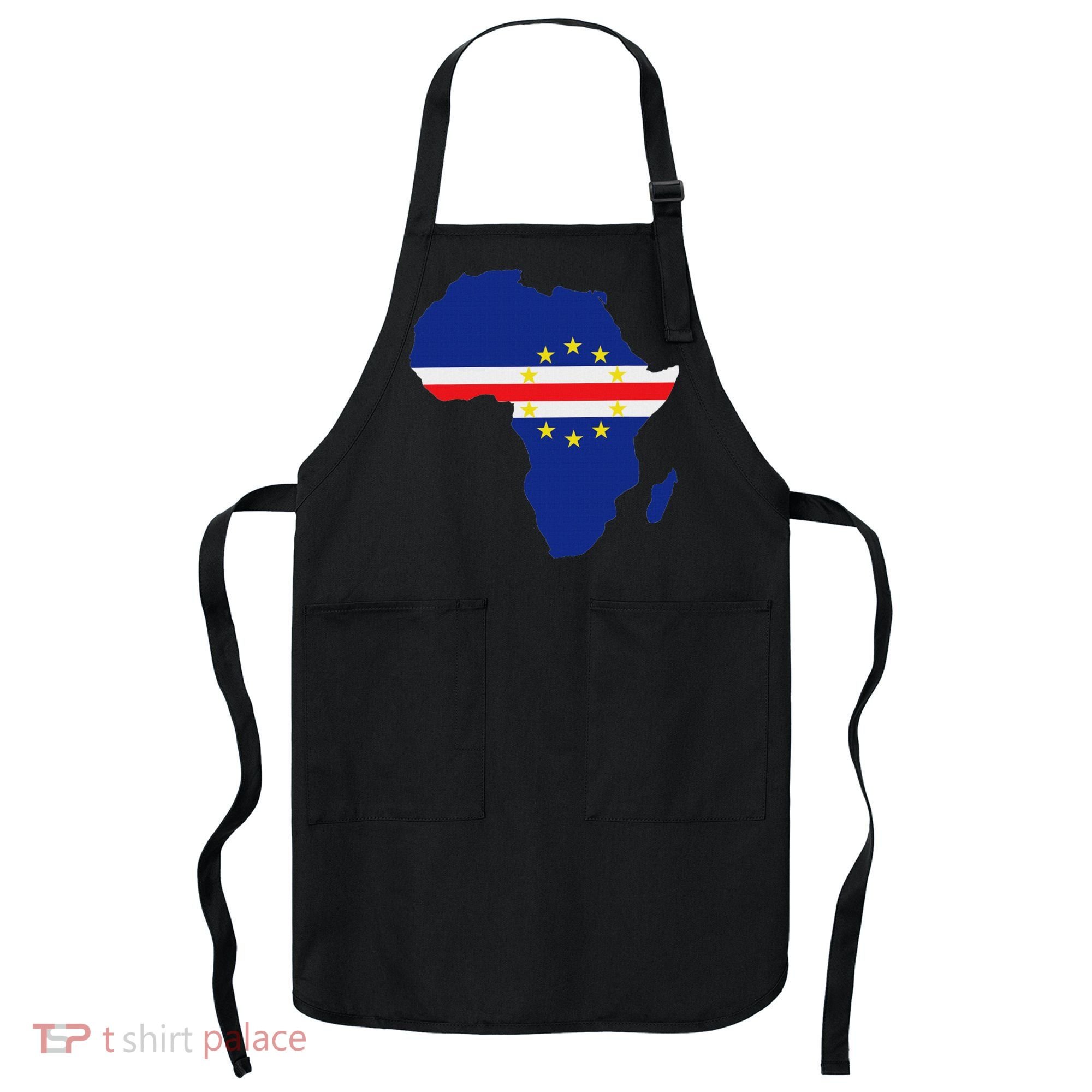 Cape Cabo Verde Verdean Flag Pride Africa Map Apron