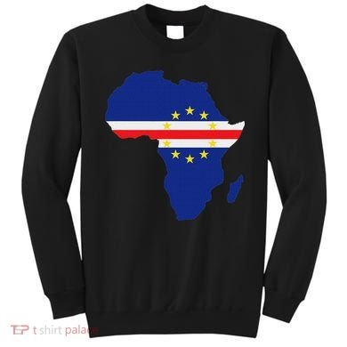Cape Cabo Verde Verdean Flag Pride Africa Map Sweatshirt