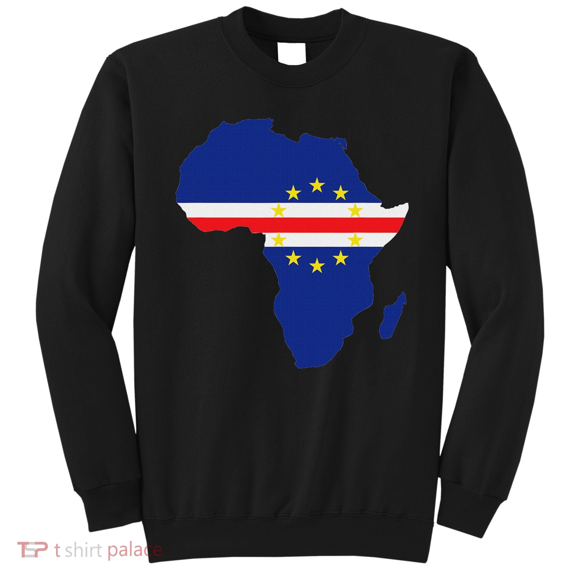 Cape Cabo Verde Verdean Flag Pride Africa Map Sweatshirt