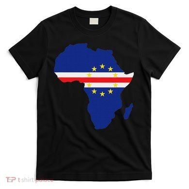 Cape Cabo Verde Verdean Flag Pride Africa Map T-Shirt