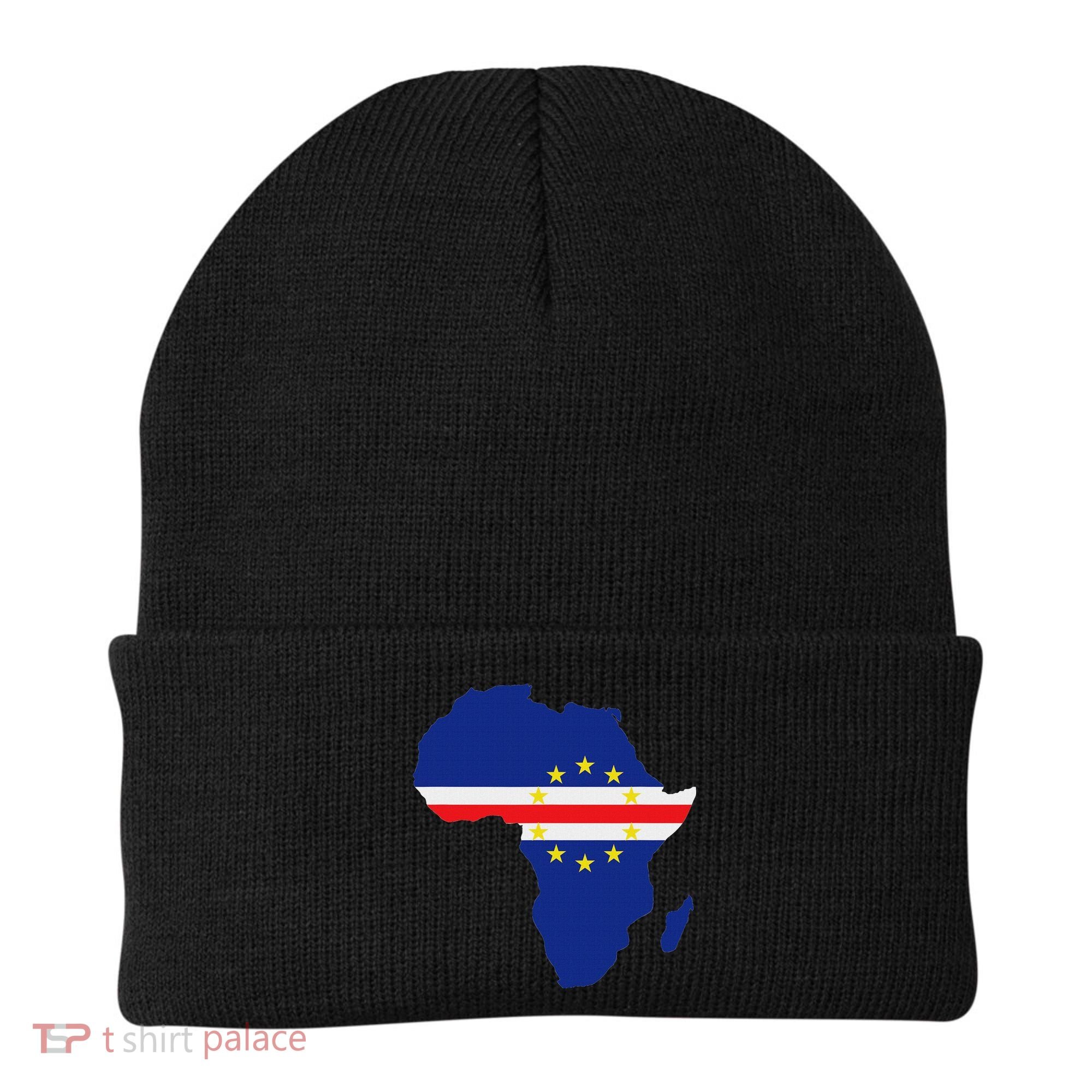 Cape Cabo Verde Verdean Flag Pride Africa Map Beanie