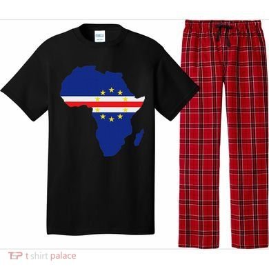 Cape Cabo Verde Verdean Flag Pride Africa Map Pajama Set