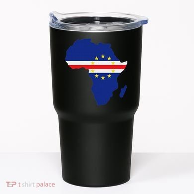 Cape Cabo Verde Verdean Flag Pride Africa Map Tumbler