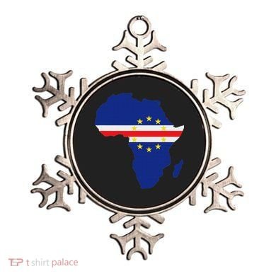 Cape Cabo Verde Verdean Flag Pride Africa Map Ornament
