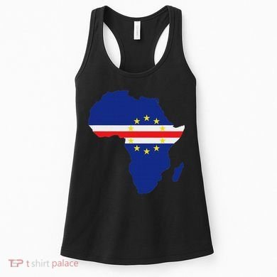 Cape Cabo Verde Verdean Flag Pride Africa Map Women's Tank Top
