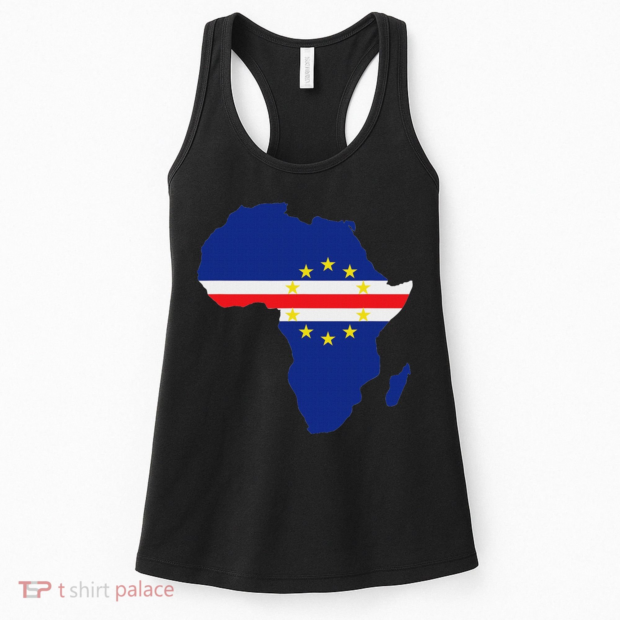 Cape Cabo Verde Verdean Flag Pride Africa Map Women's Tank Top