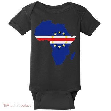 Cape Cabo Verde Verdean Flag Pride Africa Map Baby Bodysuit