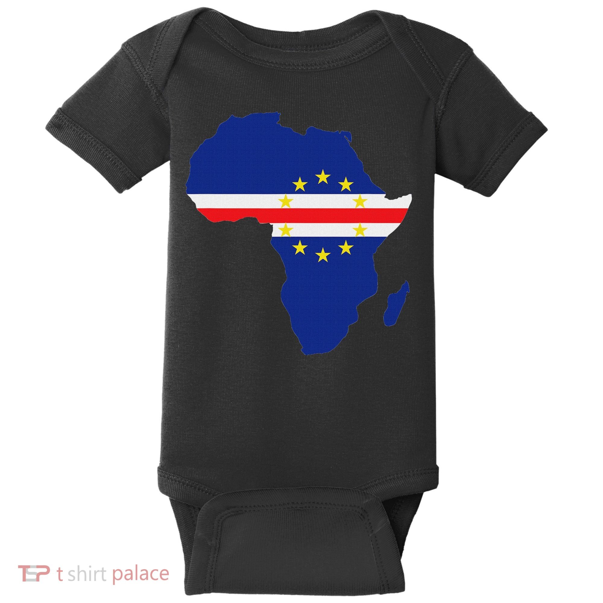 Cape Cabo Verde Verdean Flag Pride Africa Map Baby Bodysuit