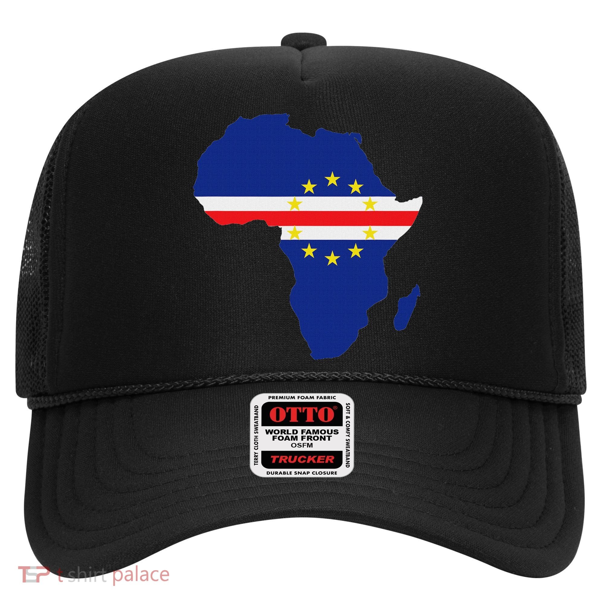 Cape Cabo Verde Verdean Flag Pride Africa Map Hat