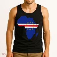 Cape Cabo Verde Verdean Flag Pride Africa Map Tank Top thumb 3