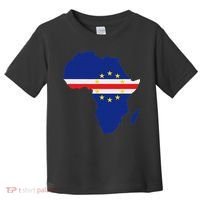 Cape Cabo Verde Verdean Flag Pride Africa Map Toddler T-Shirt thumb 0