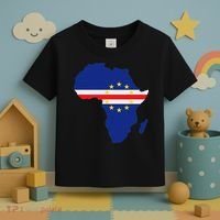 Cape Cabo Verde Verdean Flag Pride Africa Map Toddler T-Shirt thumb 3