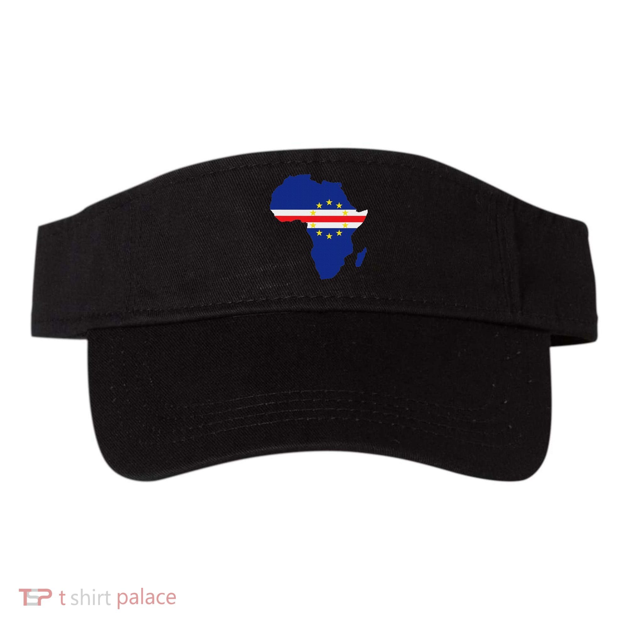 Cape Cabo Verde Verdean Flag Pride Africa Map Visor