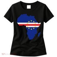Cape Cabo Verde Verdean Flag Pride Africa Map Women's T-Shirt thumb 0