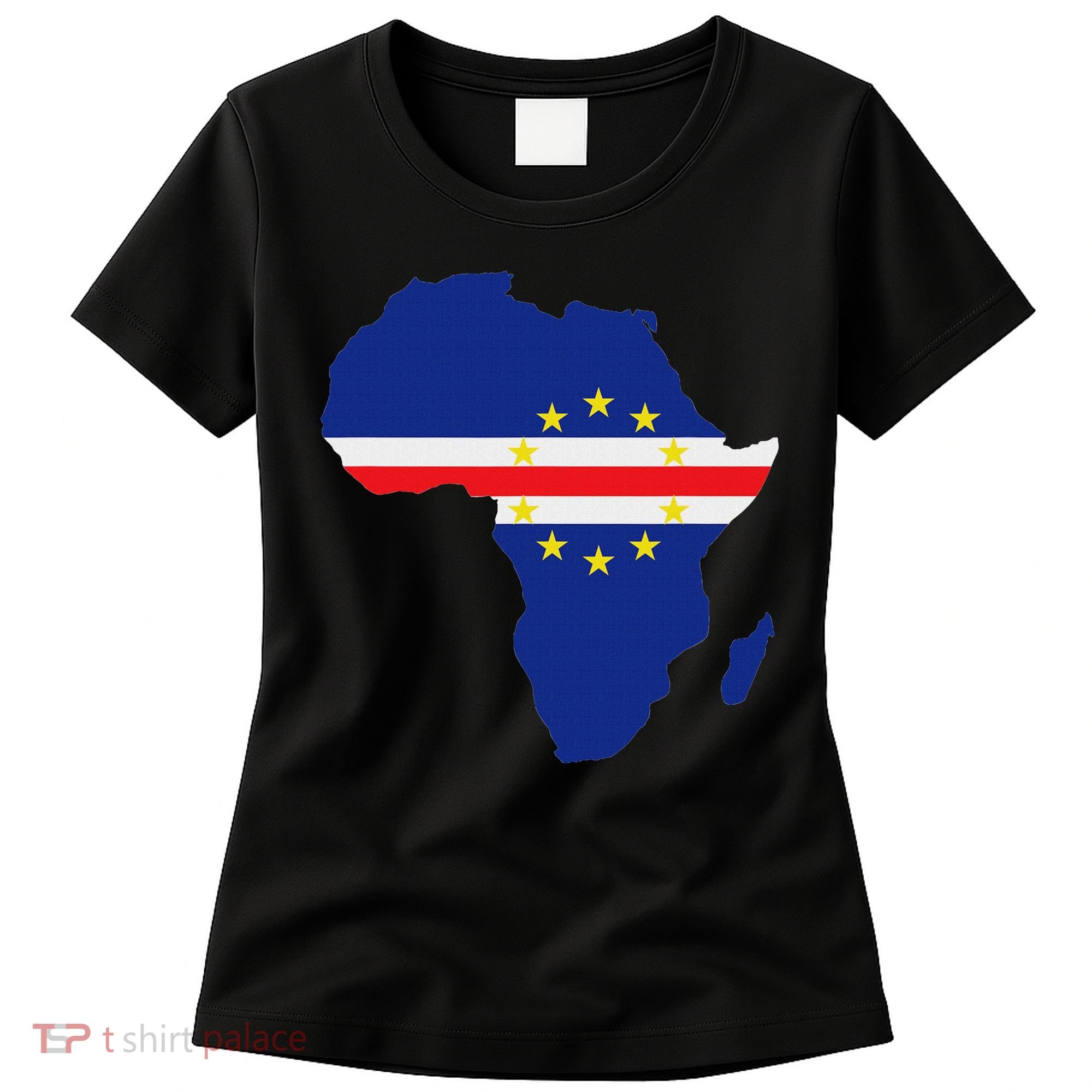 Cape Cabo Verde Verdean Flag Pride Africa Map Women's T-Shirt