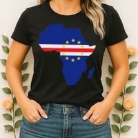 Cape Cabo Verde Verdean Flag Pride Africa Map Women's T-Shirt thumb 2