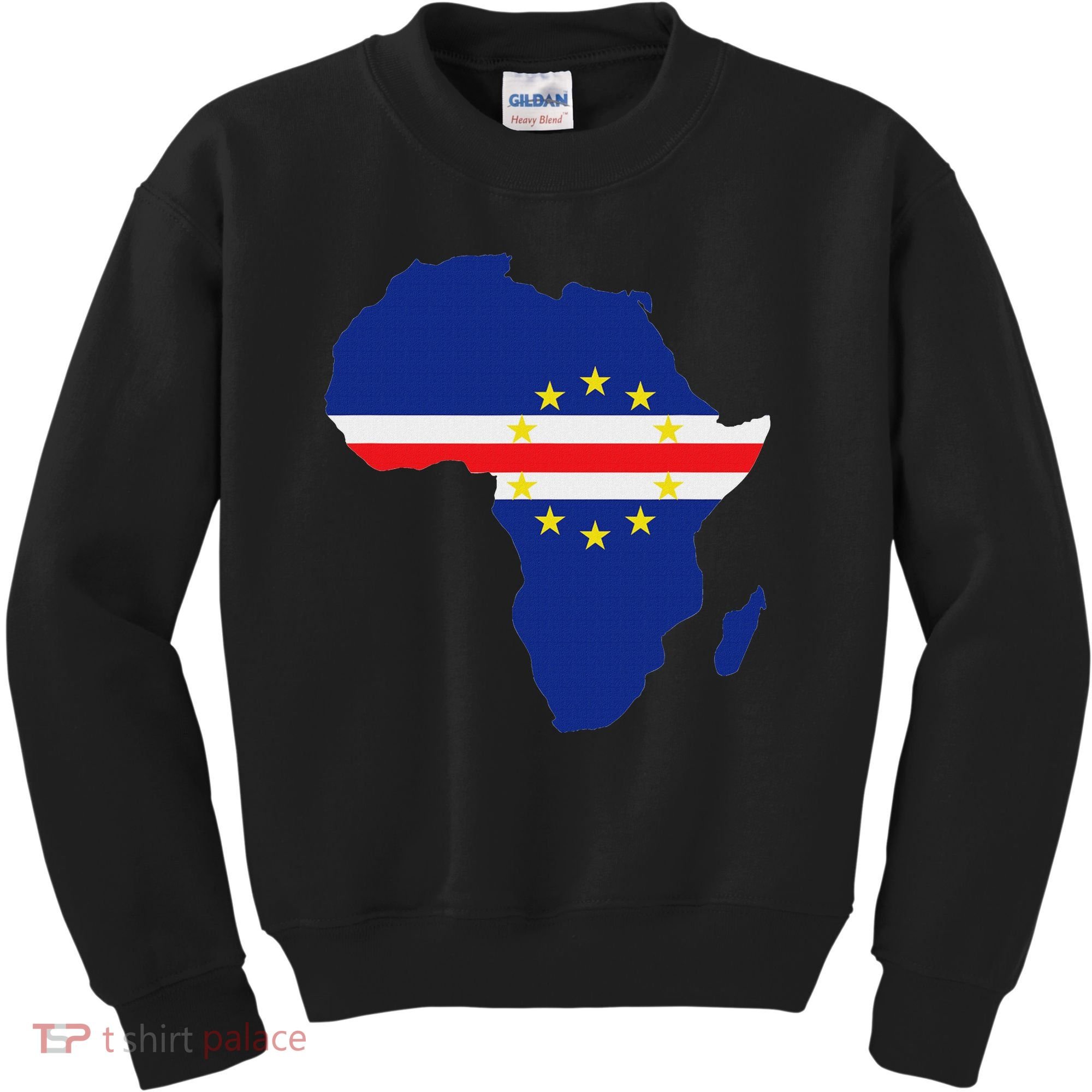 Cape Cabo Verde Verdean Flag Pride Africa Map Kids Sweatshirt