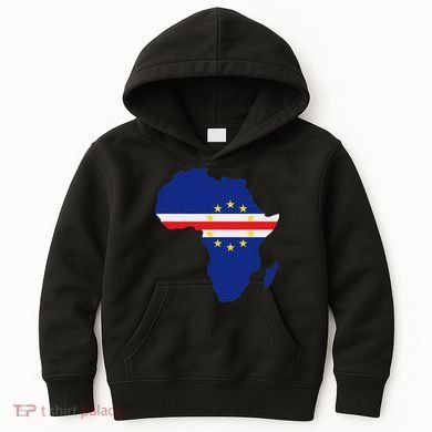 Cape Cabo Verde Verdean Flag Pride Africa Map Kids Hoodie