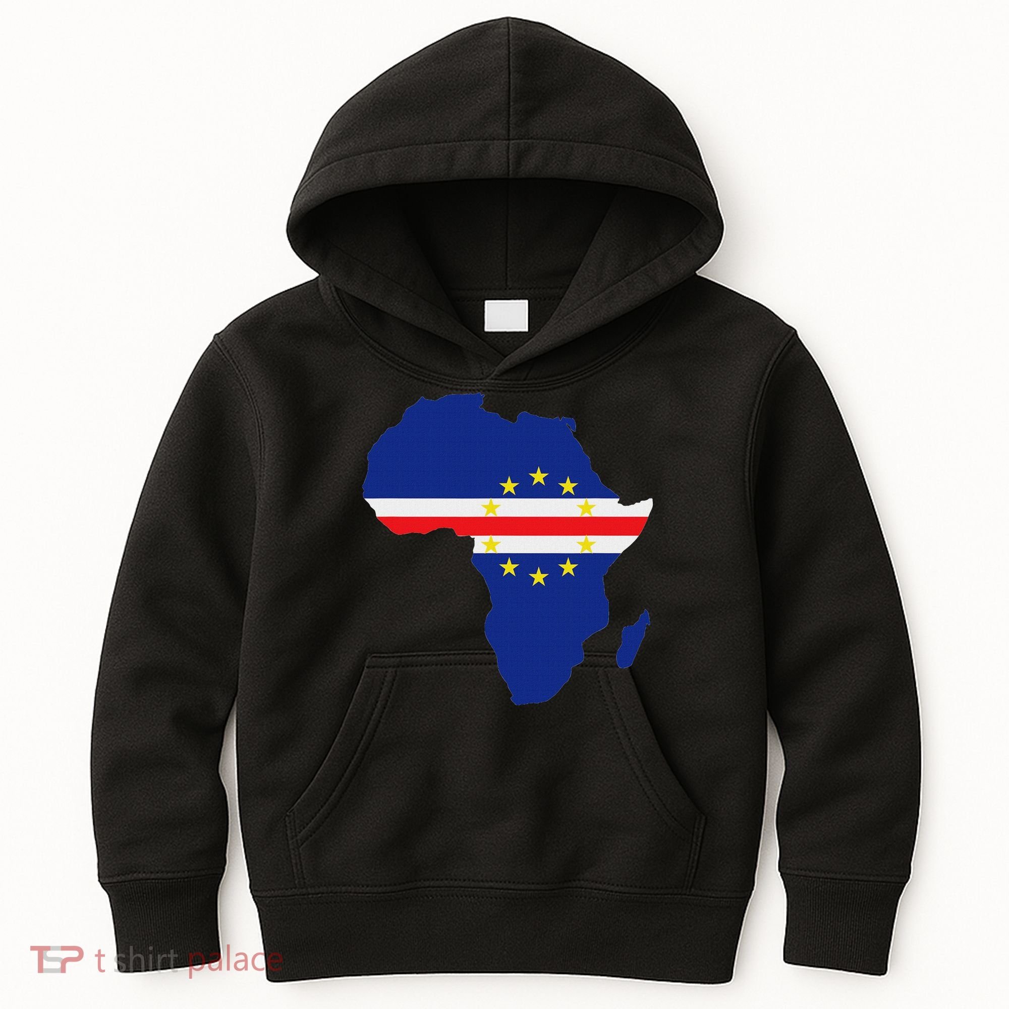Cape Cabo Verde Verdean Flag Pride Africa Map Kids Hoodie