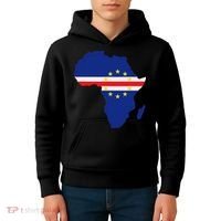 Cape Cabo Verde Verdean Flag Pride Africa Map Kids Hoodie thumb 4