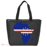 Cape Cabo Verde Verdean Flag Pride Africa Map Tote Bag thumb 0