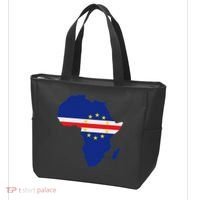 Cape Cabo Verde Verdean Flag Pride Africa Map Tote Bag thumb 3