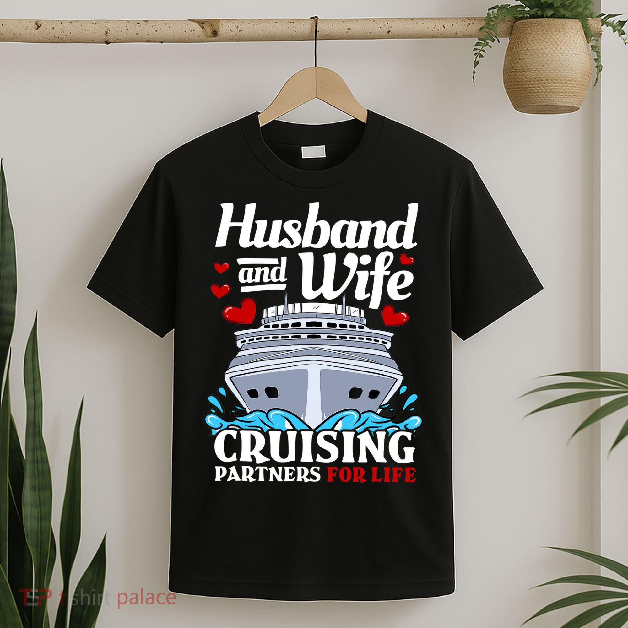 Cruising Cruise Vacation Husband Wife Couple T-Shirt