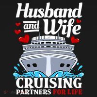 Cruising Cruise Vacation Husband Wife Couple T-Shirt thumb 7