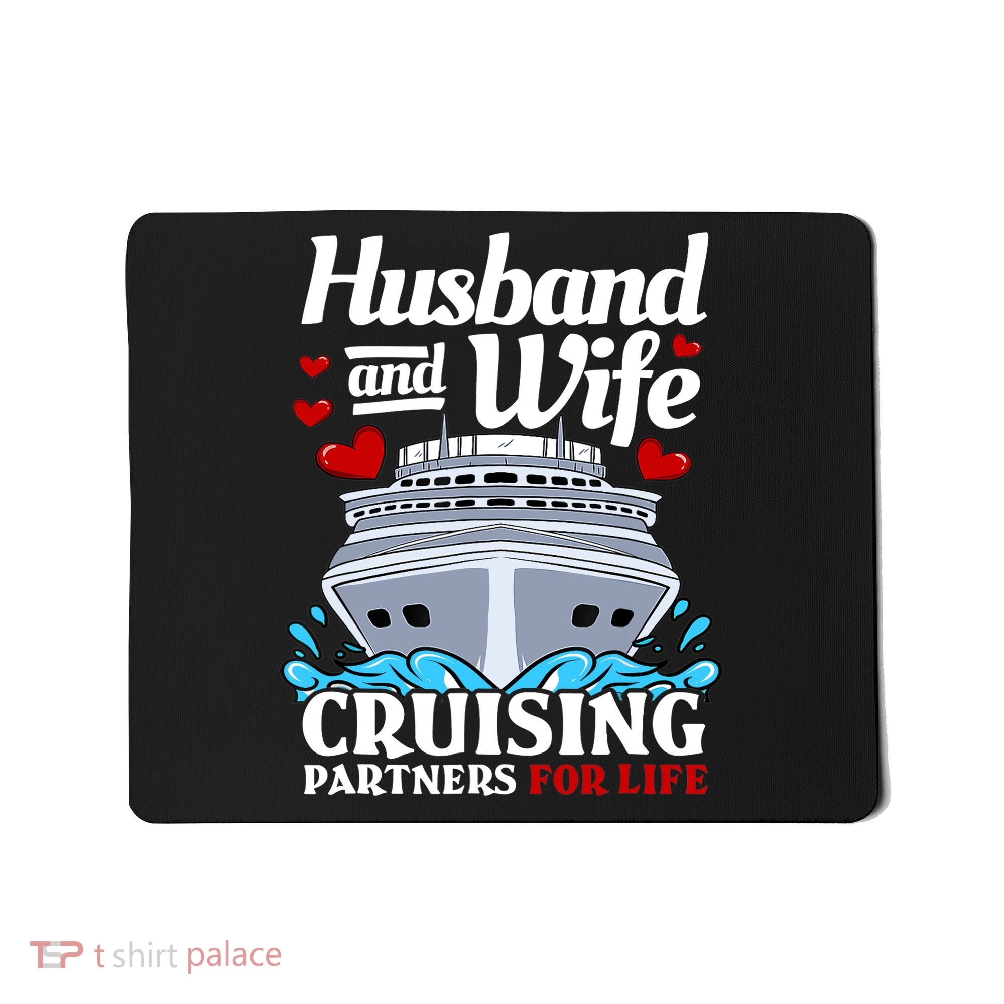 Cruising Cruise Vacation Husband Wife Couple Mousepad