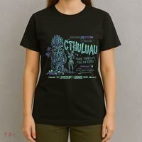 Cthuluau Color Variation Kthulhu Retro Tiki Bar Hawaiian T-Shirt thumb 4