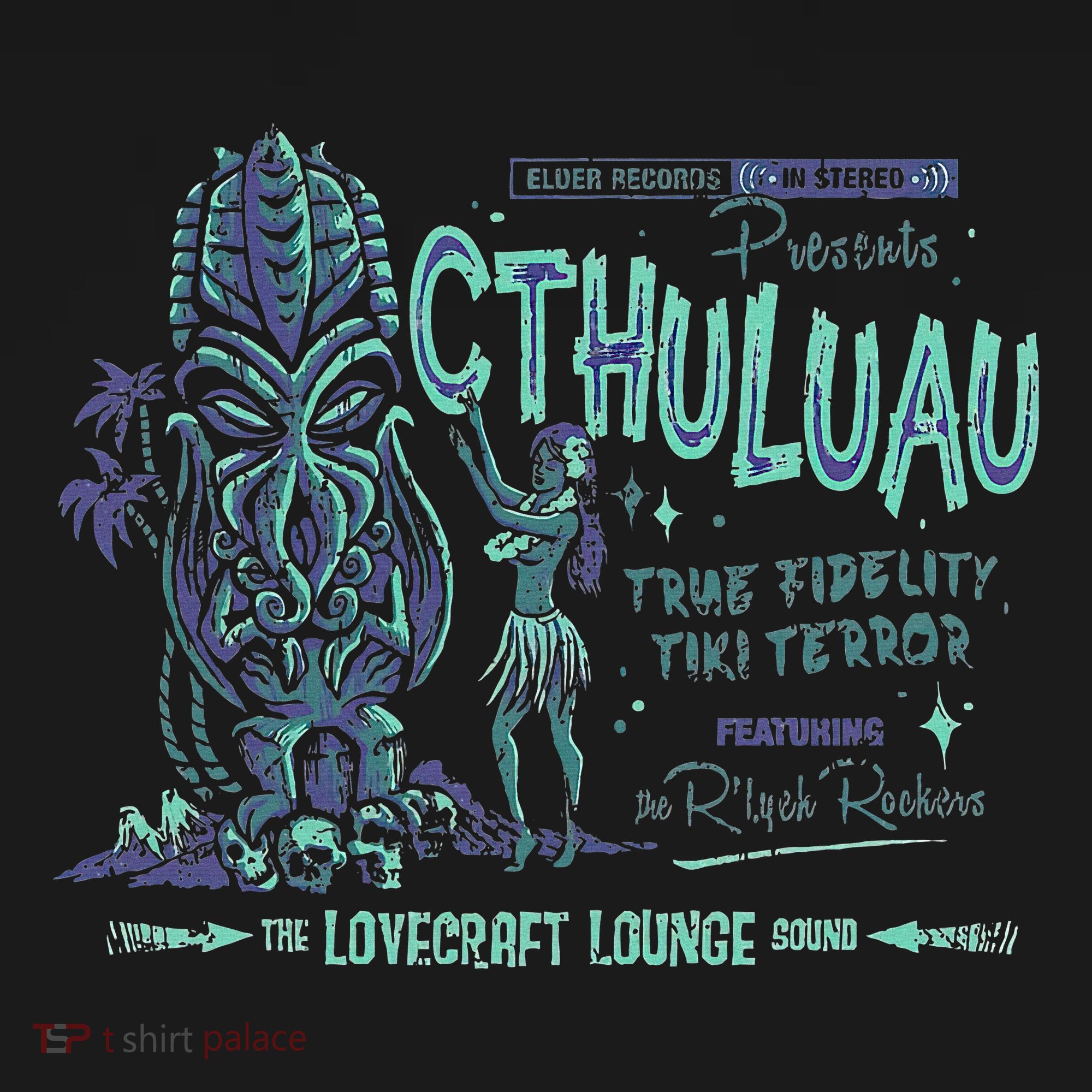 Cthuluau Color Variation Kthulhu Retro Tiki Bar Hawaiian T-Shirt