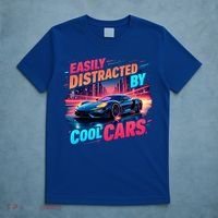 Cool Cars Vintage Easily Distracted By Muscle Car Gift T-Shirt thumb 5