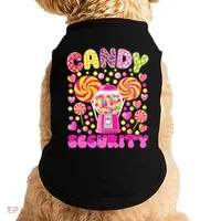 Candy Costume Women Candy Crew Funny Candy Security Doggie Tank thumb 0