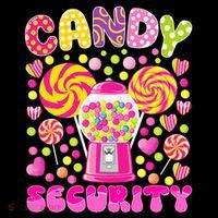 Candy Costume Women Candy Crew Funny Candy Security Doggie Tank thumb 4