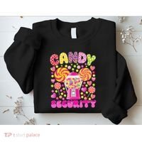 Candy Costume Women Candy Crew Funny Candy Security Sweatshirt thumb 2