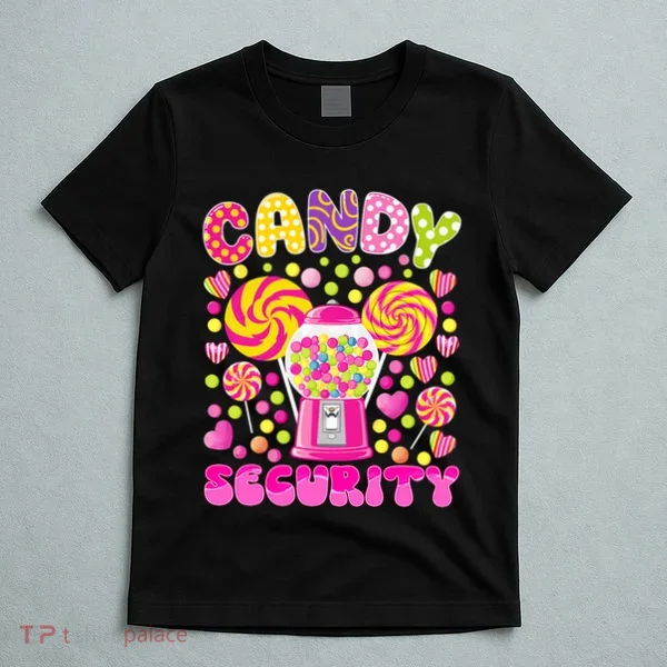 Candy Costume Women Candy Crew Funny Candy Security T-Shirt